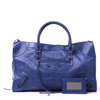 Balenciaga Agneau Classic Hardware Work Bleut Bleu Glacier 1 of 8