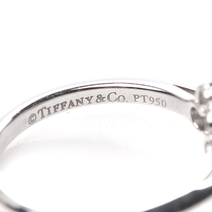 Tiffany Platinum Diamond Enchant Flower Ring 48 4.5 4 of 5