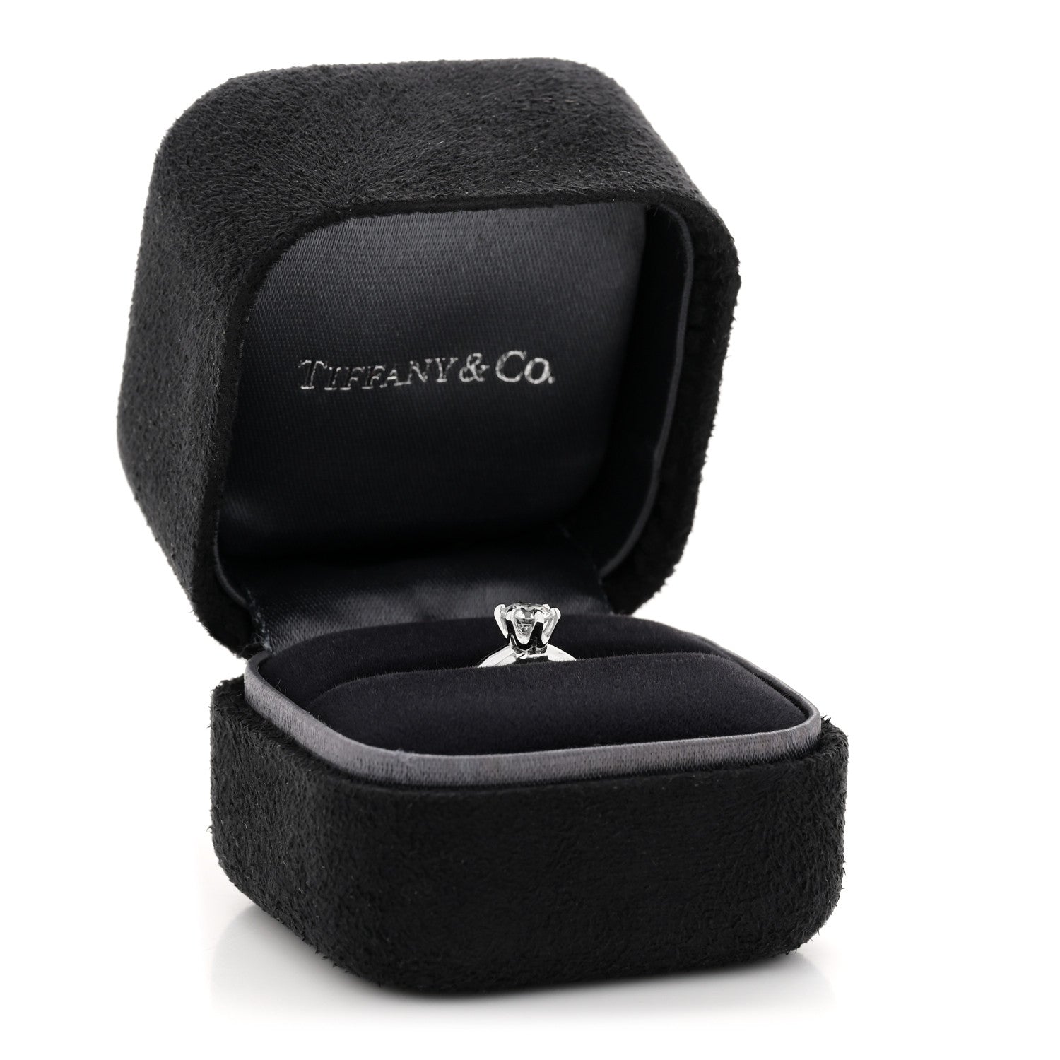 Tiffany Platinum Diamond .41ct Solitaire Engagement Ring 51 5.75 7 of 7