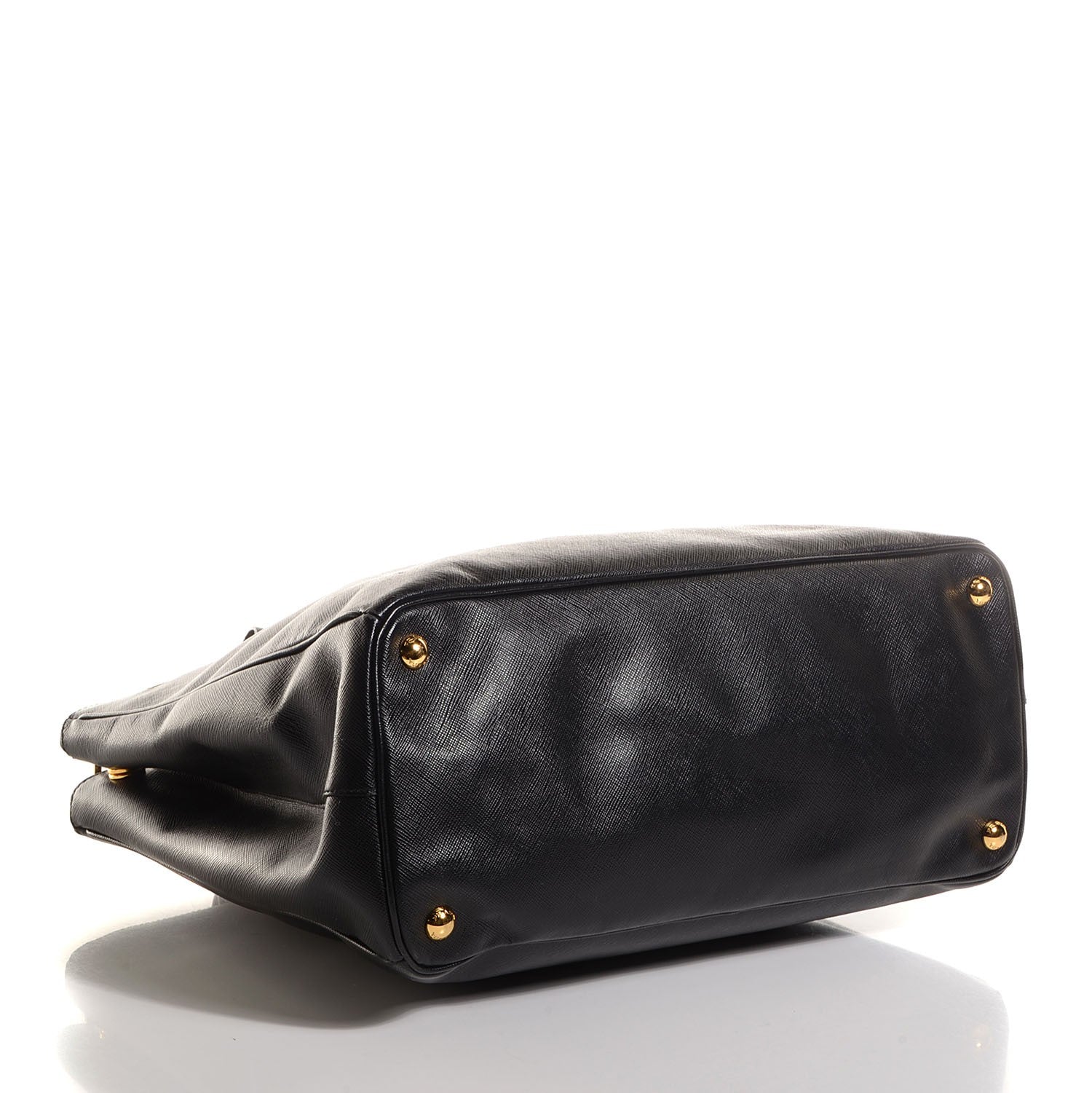 Prada Saffiano Lux Large Double Zip Tote Nero Black 4 of 9