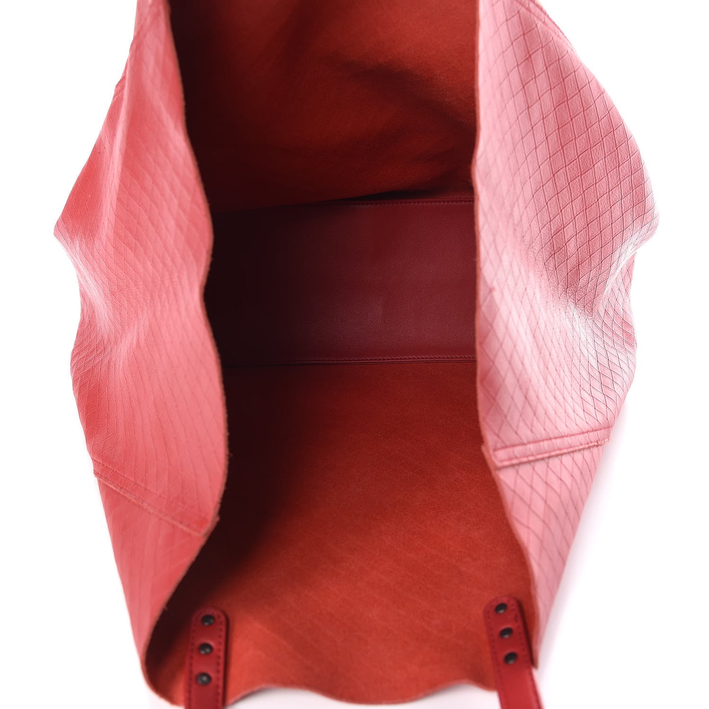 Calfskin Intrecciomirage Tote Red