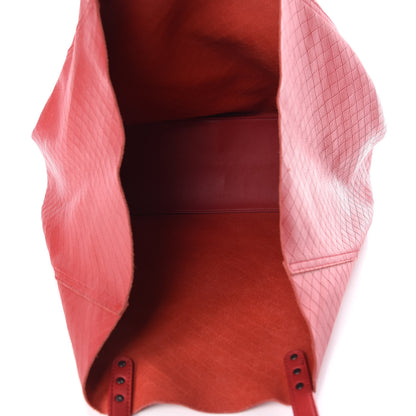 Bottega Veneta Calfskin Intrecciomirage Tote Red 7 of 10