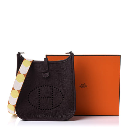 Hermes Taurillon Clemence Flipperball Sangle Evelyne TPM Rouge Sellier Caramel Nata Gold 10 of 10