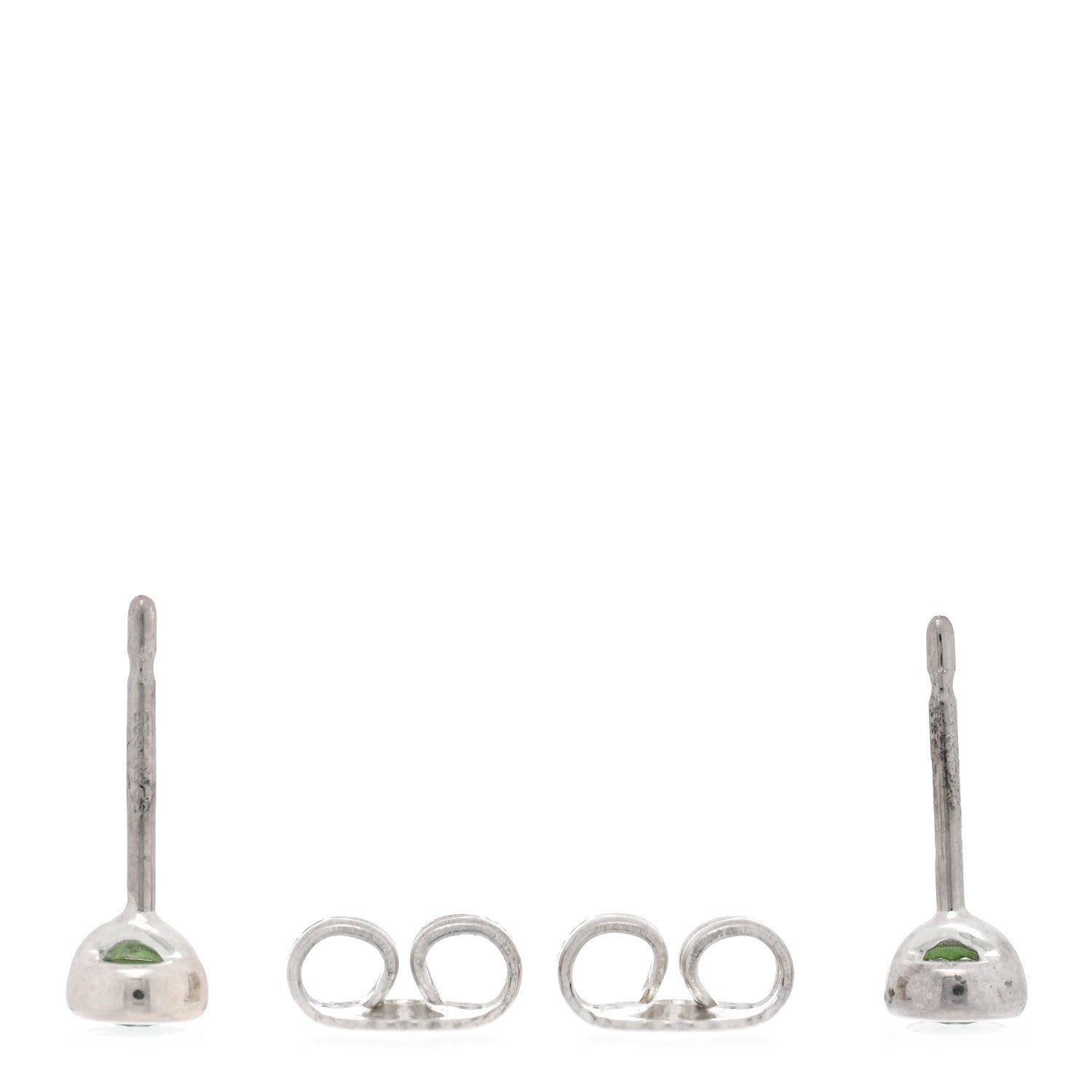 Tiffany Sterling Silver Tsavorite Color By The Yard Earrings 3 of 4