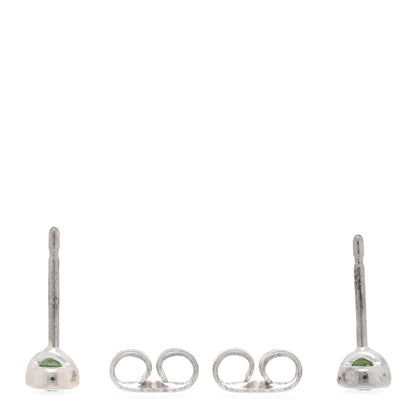 Tiffany Sterling Silver Tsavorite Color By The Yard Earrings 3 of 4