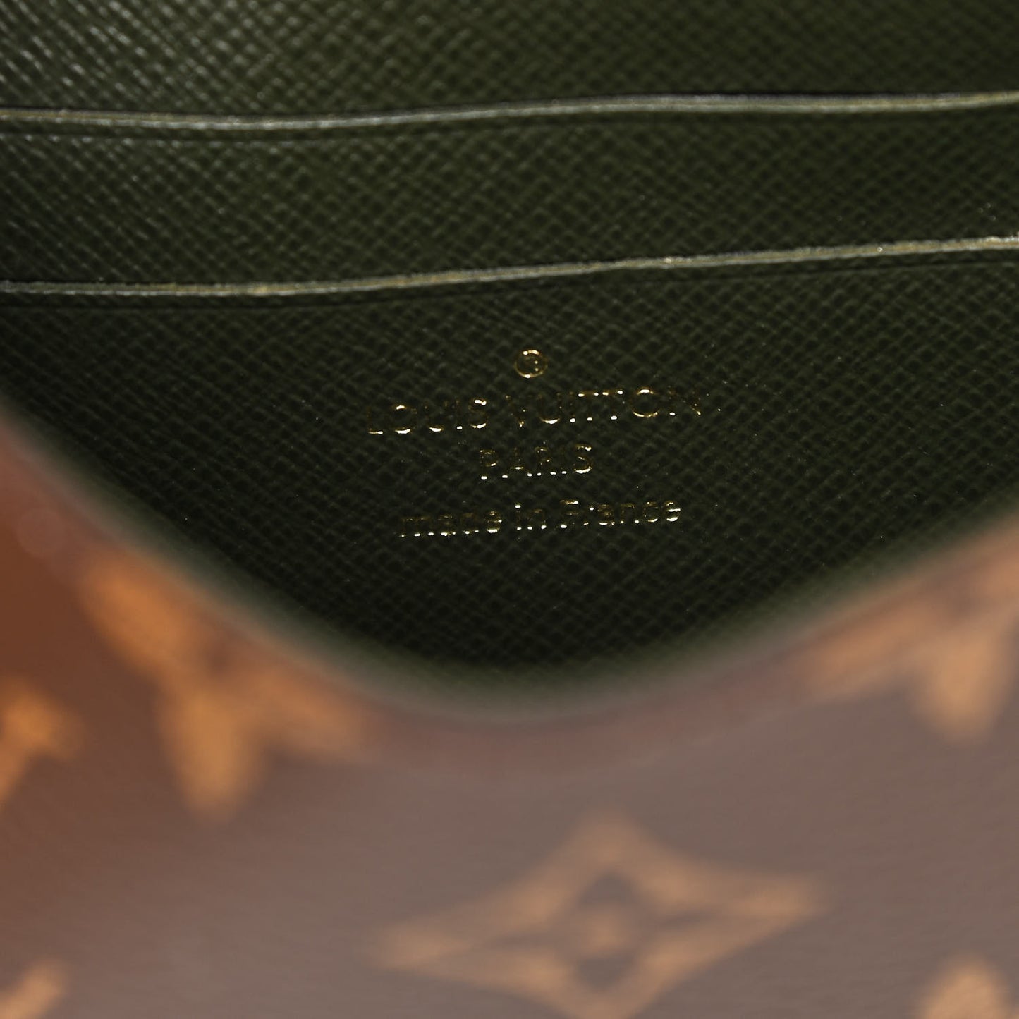 Monogram Felicie Strap & Go Kaki
