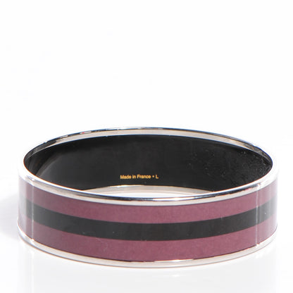 Hermes Enamel Printed Wide Bracelet 70 Violine 3 of 6