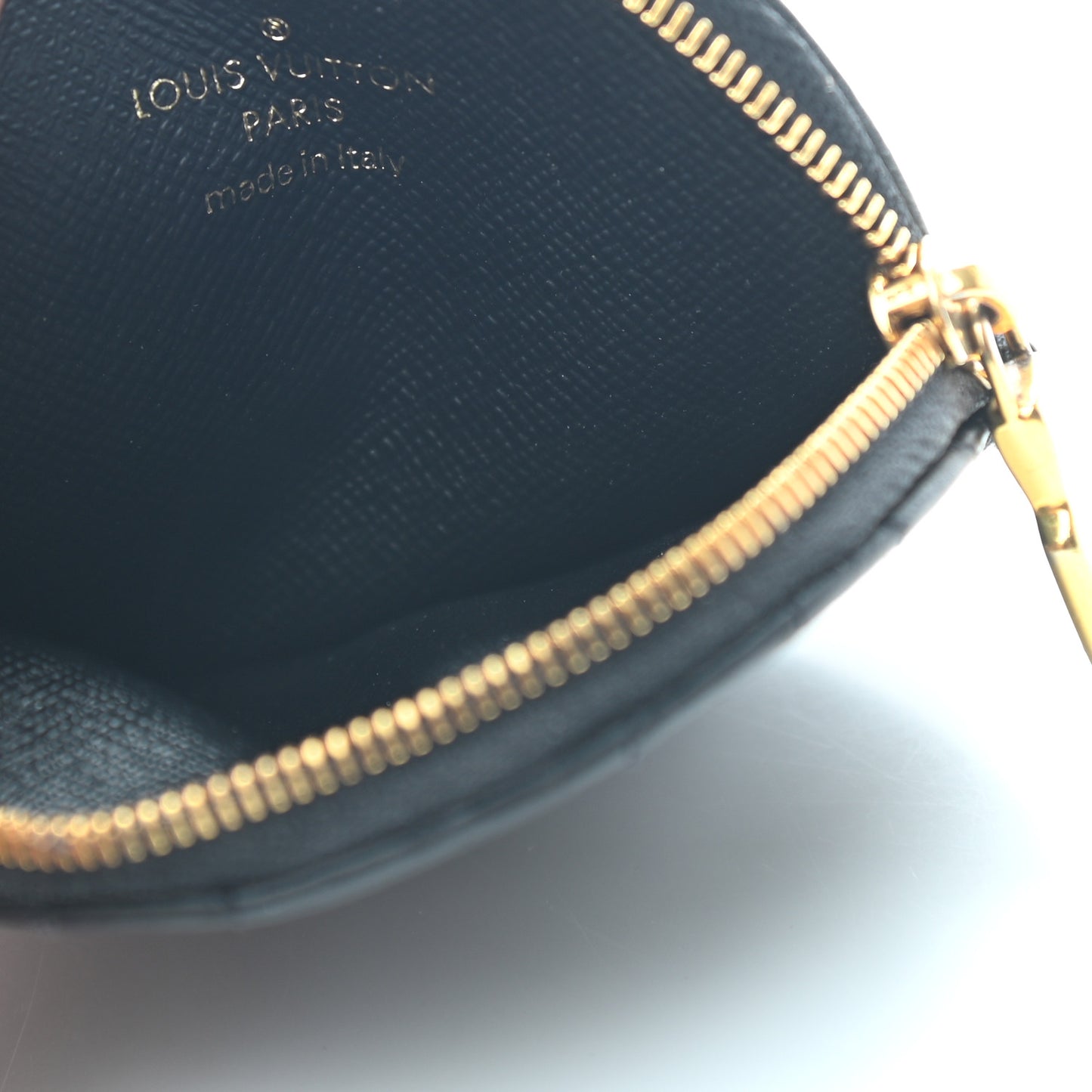 Calfskin New Wave Multi Pochette Round Coin Purse Black