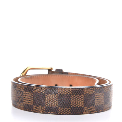 Louis Vuitton Damier Ebene Riveted Belt 90 36 3 of 8