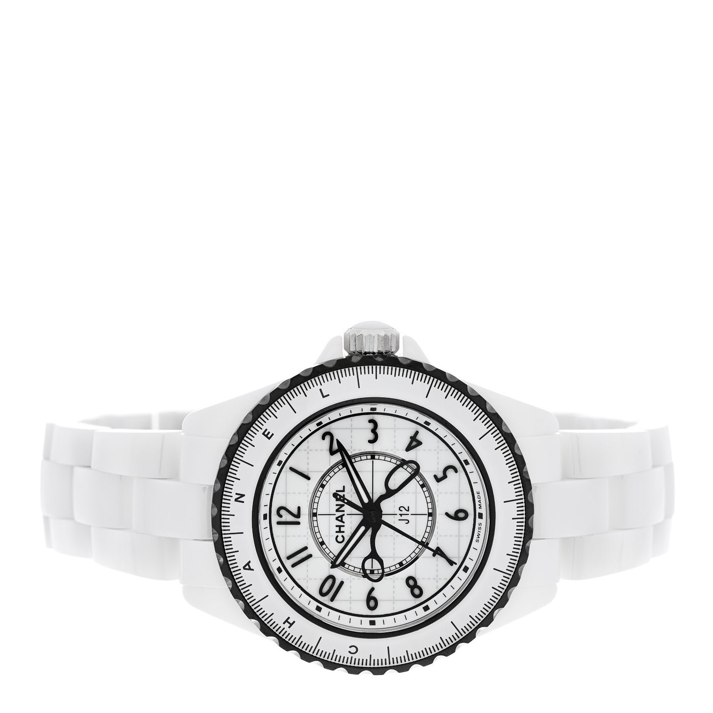 Stainless Steel Ceramic 33mm J12 Limited Edition Couture Quartz Watch White