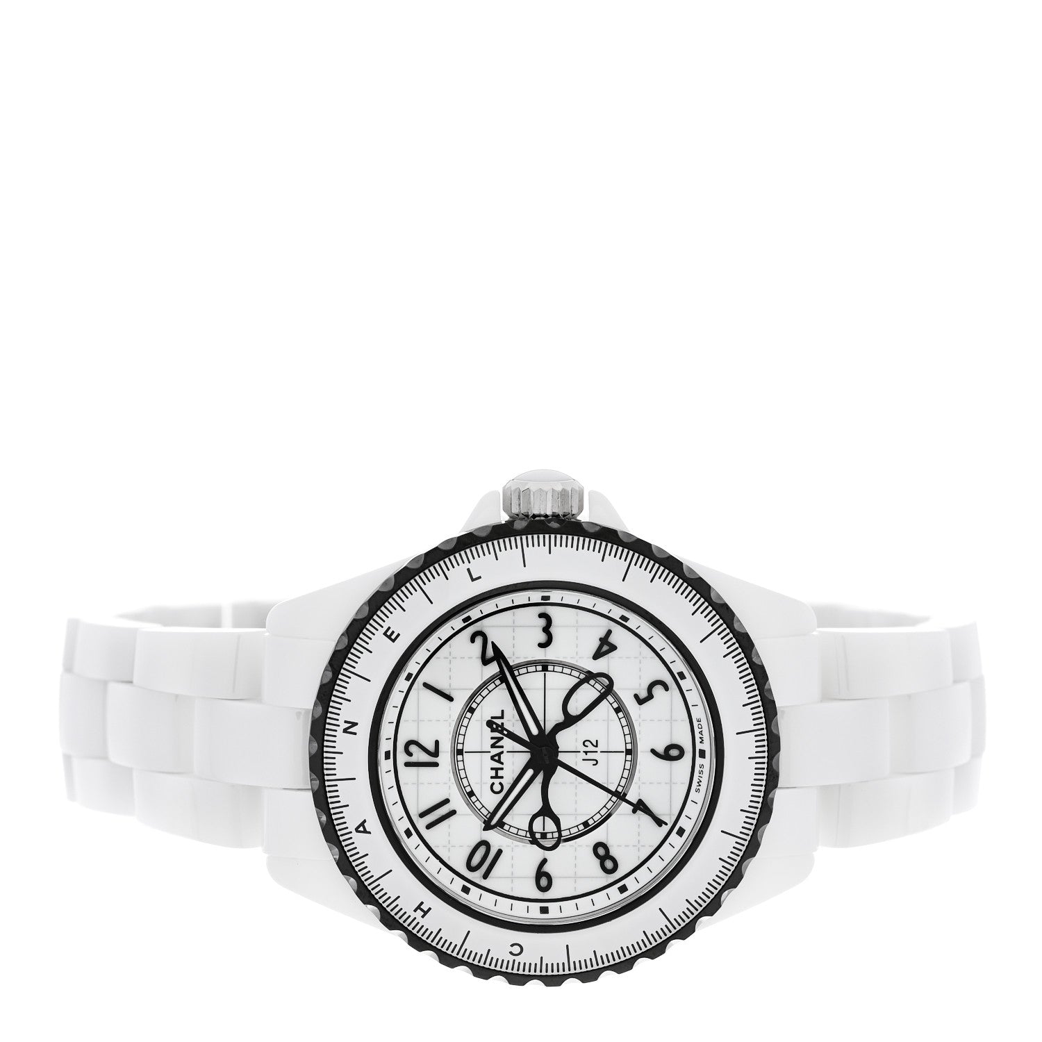 Chanel Stainless Steel Ceramic 33mm J12 Limited Edition Couture Quartz Watch White 2 of 5