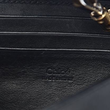 Chloe Suede Calfskin Mini Faye Shoulder Bag Black 6 of 14