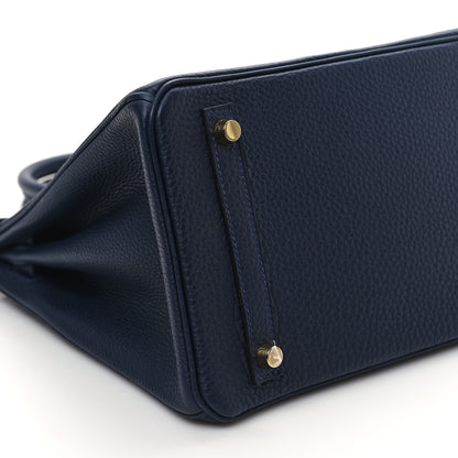 Hermes Togo Birkin 30 Bleu Nuit 10 of 11