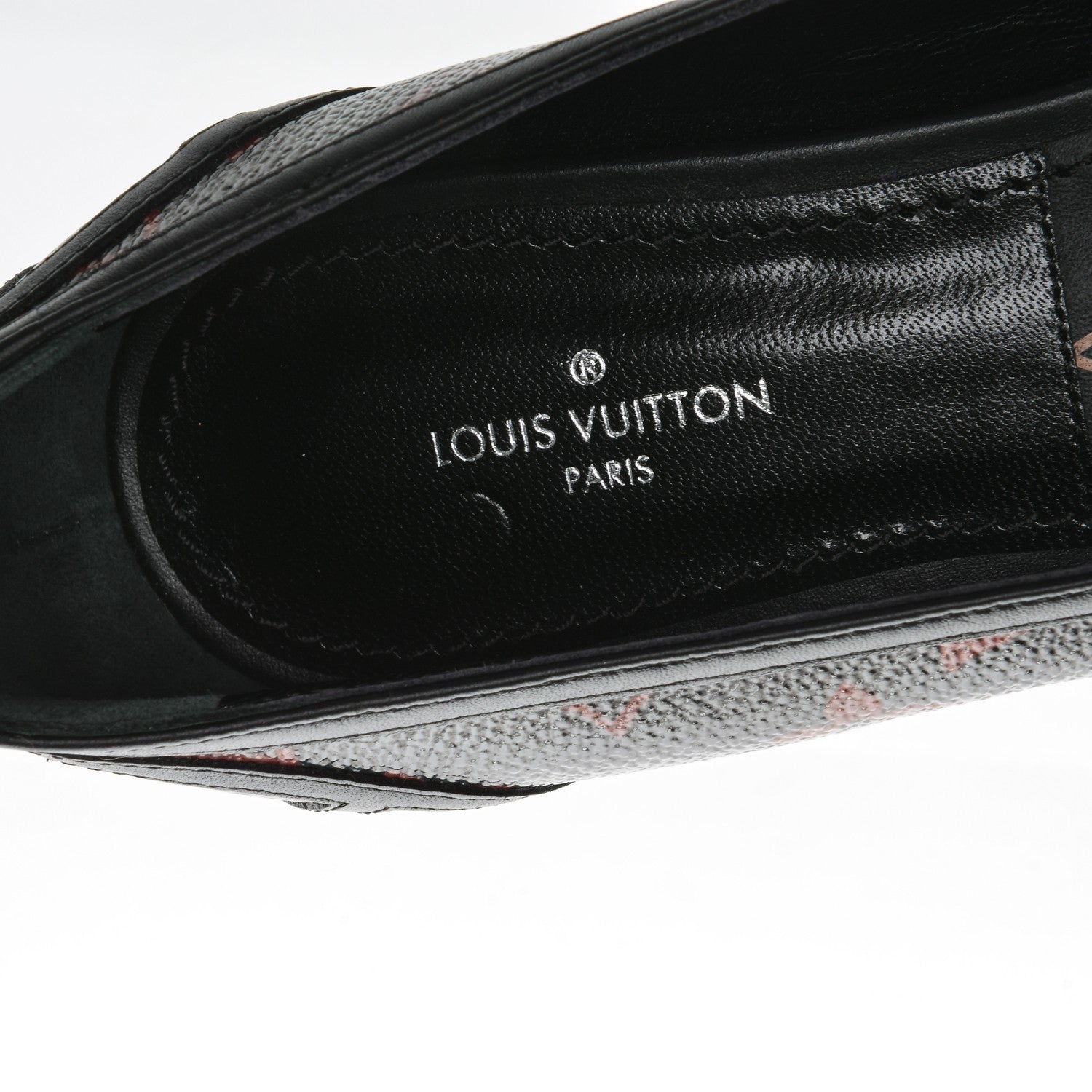 Louis Vuitton Monogram Infrarouge New Revival Ballerina Flats 36 Black 7 of 7