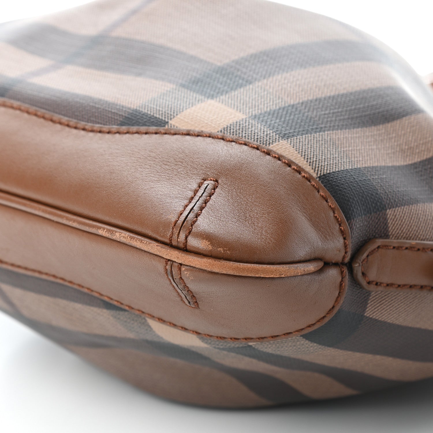 Burberry Smoked Check Hartham Shoulder Bag Brown 6 of 9