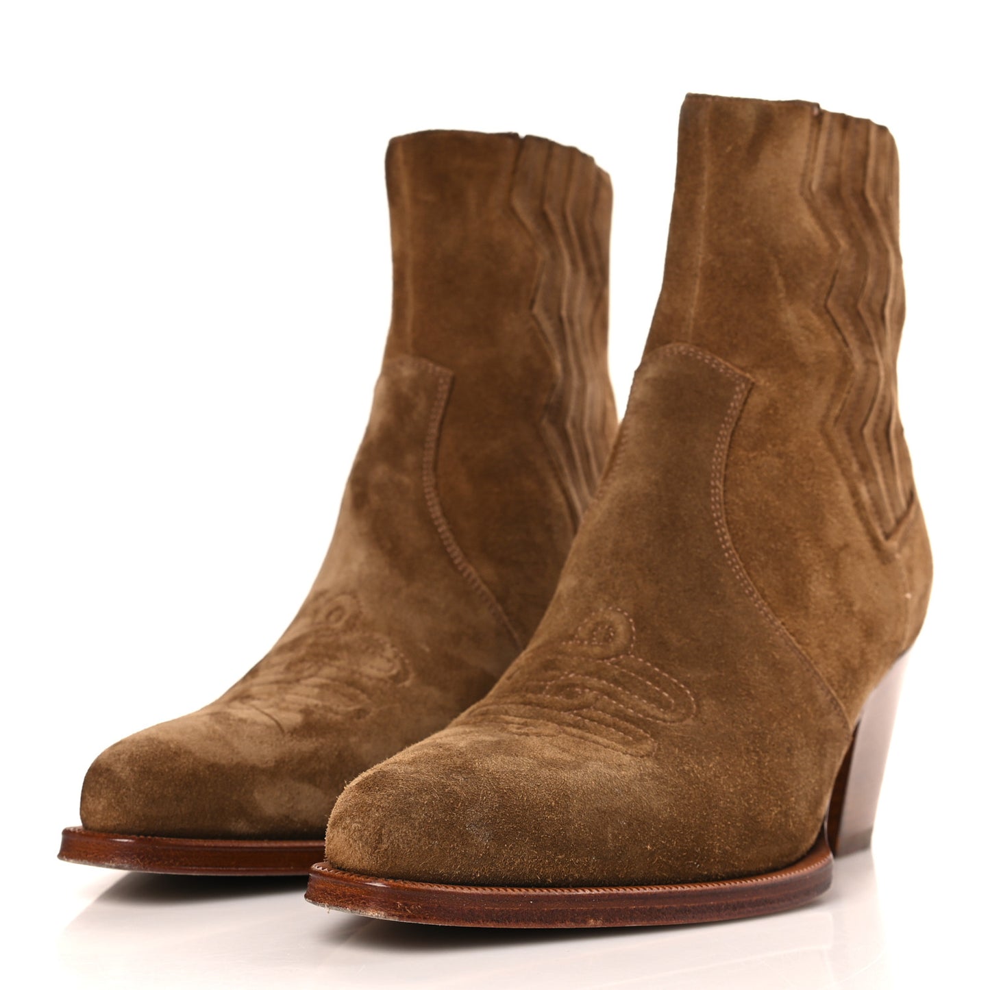 Suede Womens Vegas Ankle Boot 40 Brun Fume