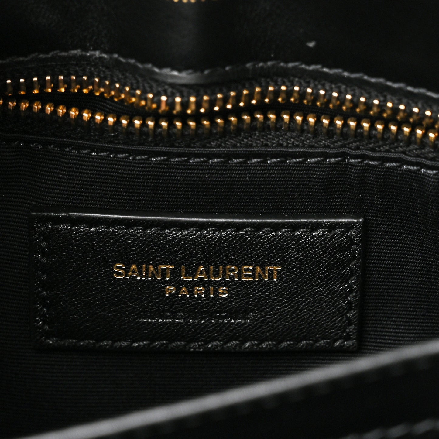Calfskin Y Quilted Monogram Toy Loulou Crossbody Bag Black