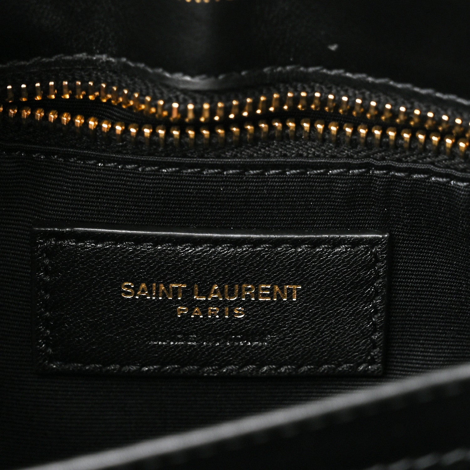 Saint Laurent Calfskin Y Quilted Monogram Toy Loulou Crossbody Bag Black 6 of 11