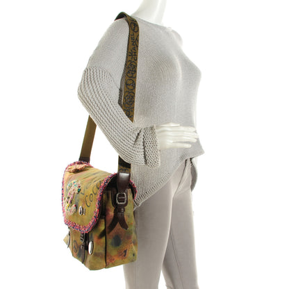 Chanel Washed Toile Large Graffiti On The Pavements Messenger Khaki Multicolor 2 of 8