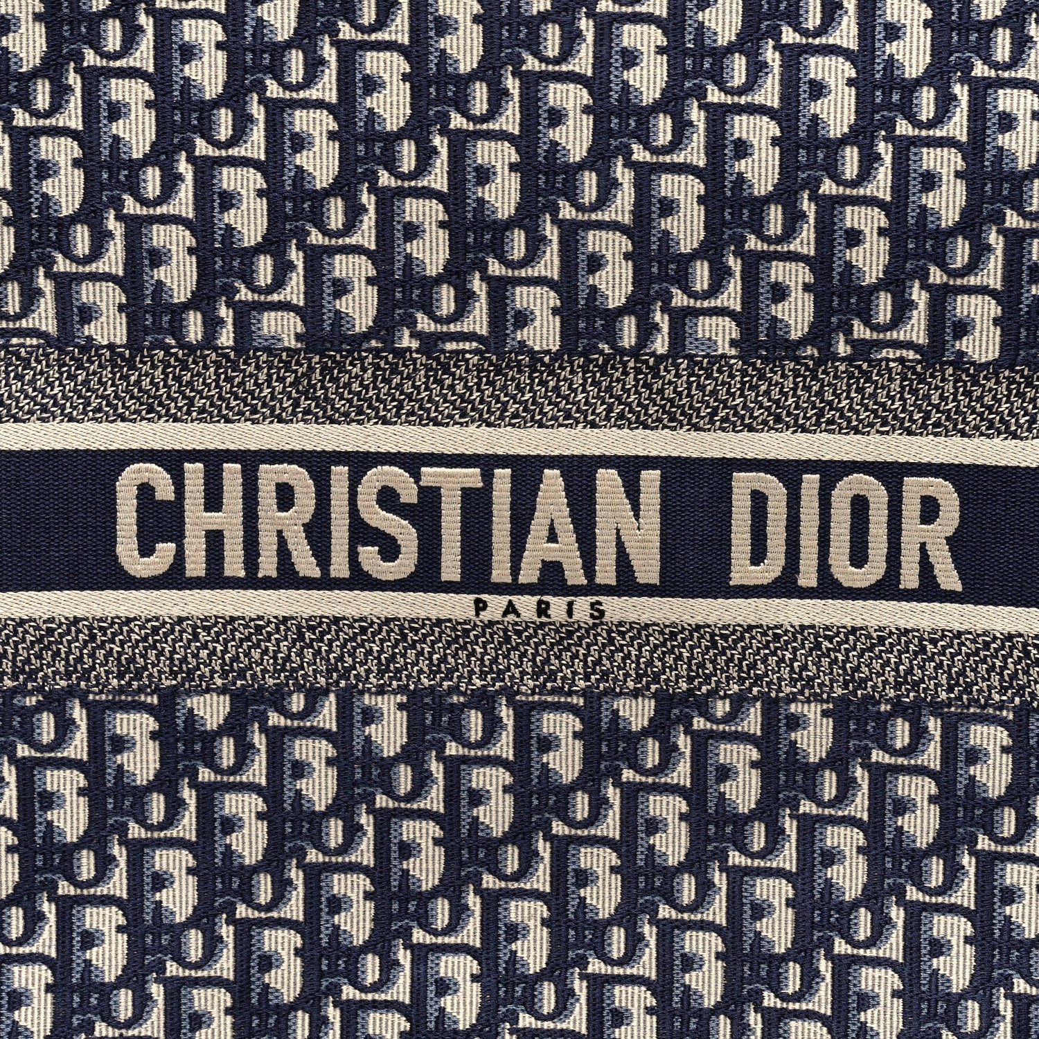 Christian Dior Oblique Large Book Tote Blue Multicolor 7 of 12