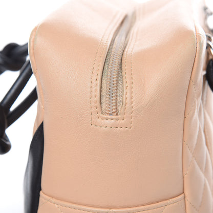 Chanel Calfskin Quilted Large Cambon Bowler Beige Black 13 of 16