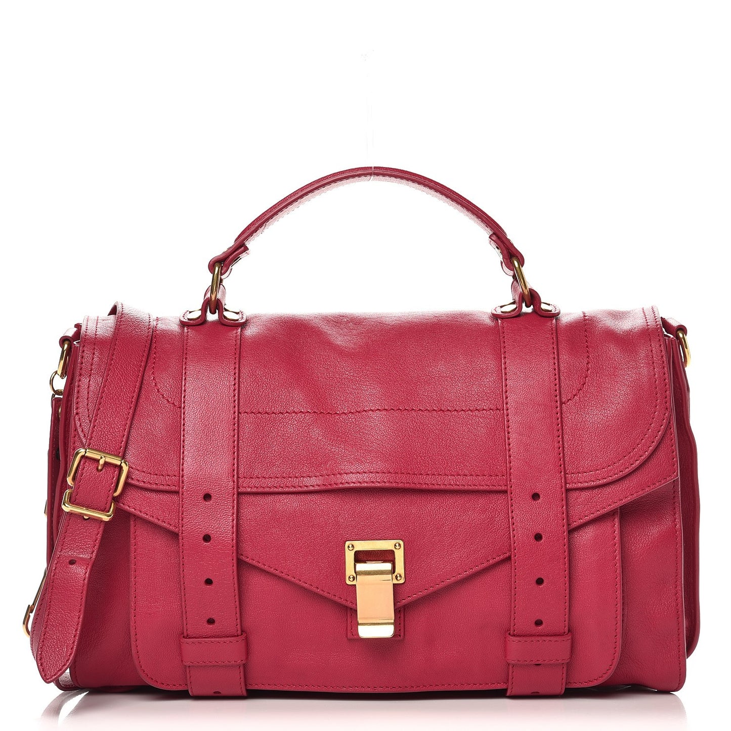 Lambskin Medium PS1 Satchel Raspberry