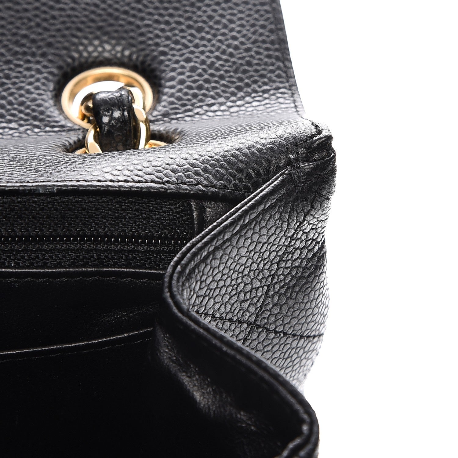 Chanel Caviar Quilted Maxi Single Flap Black 8 of 13