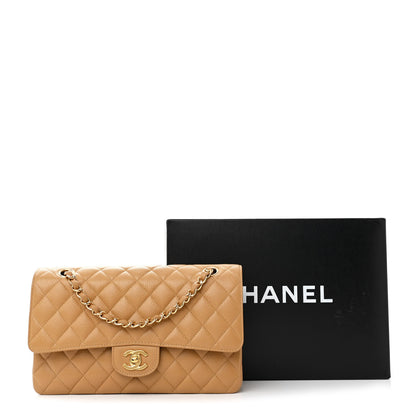 Chanel Caviar Quilted Medium Double Flap Beige 11 of 11