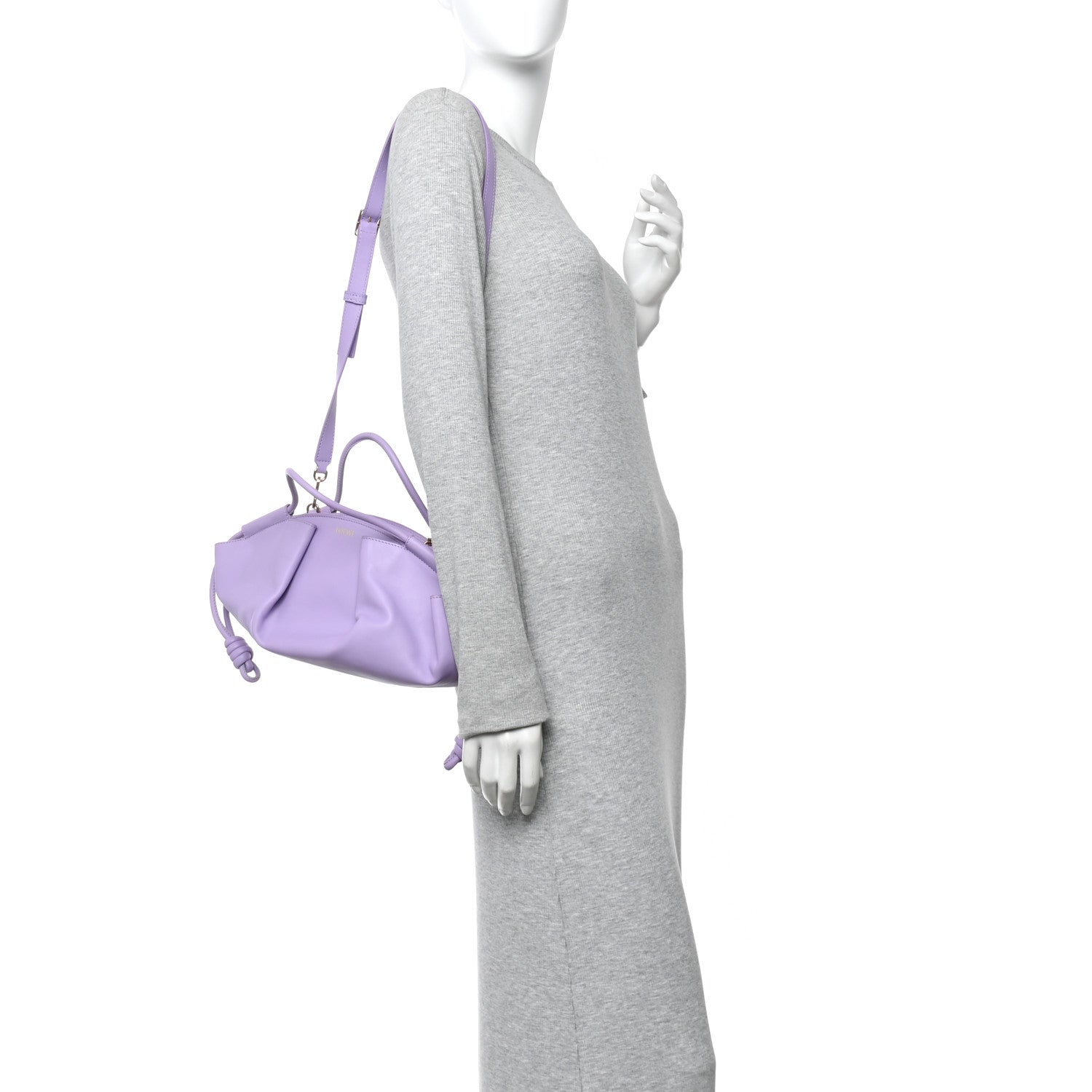 Loewe Shiny Nappa Calfskin Paseo Bag Light Mauve 2 of 12