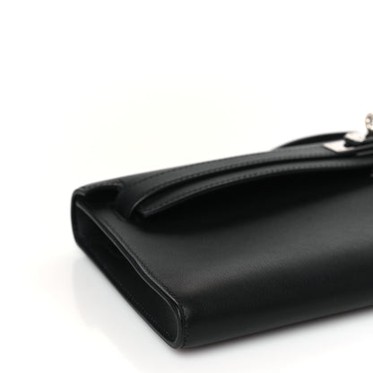 Hermes Swift Kelly Cut Clutch Pochette Black 8 of 9