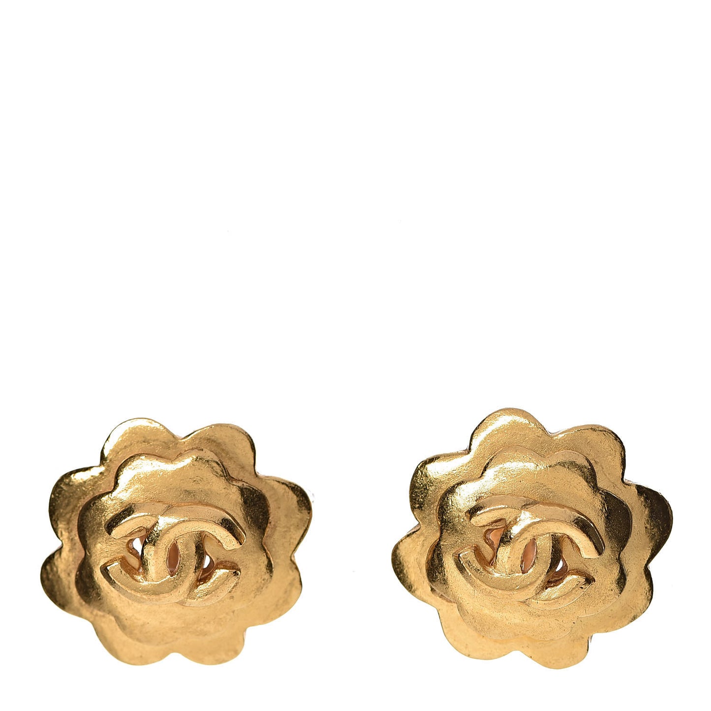 CC Clip On Earrings Gold