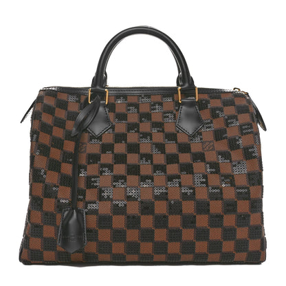 Louis Vuitton Damier Paillettes Speedy 30 Black 1 of 10
