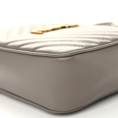 Saint Laurent Calfskin Matelasse Monogram Lou Camera Bag Greyish Brown 10 of 12