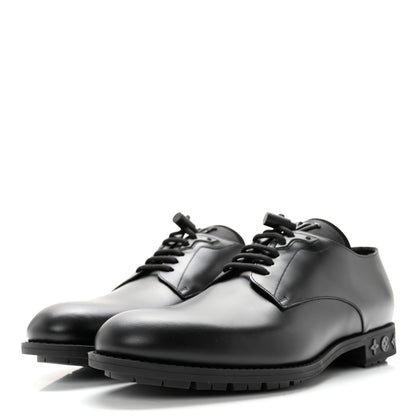 Louis Vuitton Calfskin Mens Vendome Flex Derby 9 Black 3 of 11