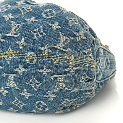 Louis Vuitton Monogram Denim Pleaty Blue 8 of 9