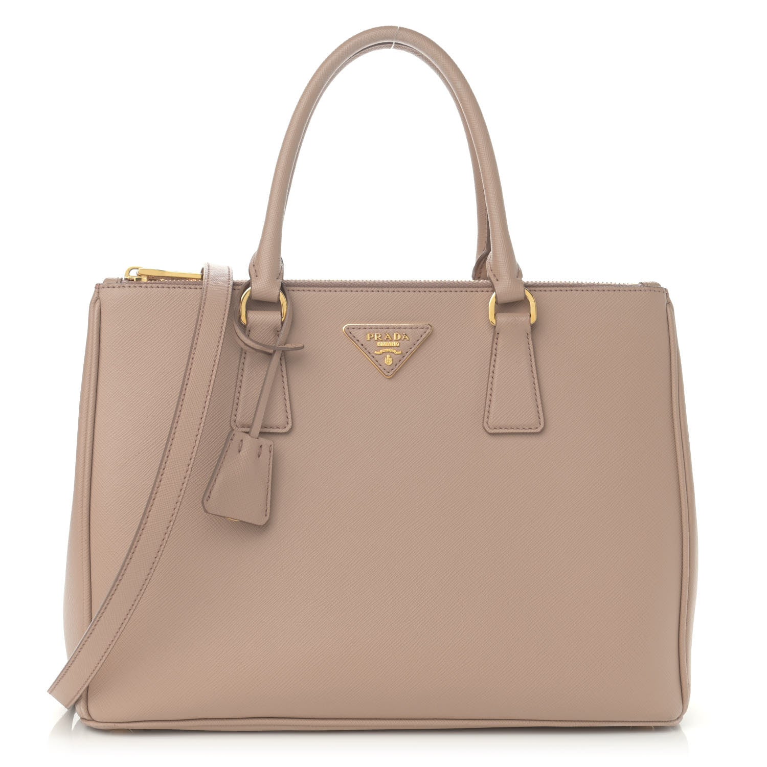 Prada Saffiano Medium Galleria Double Zip Tote Sabbia 1 of 12