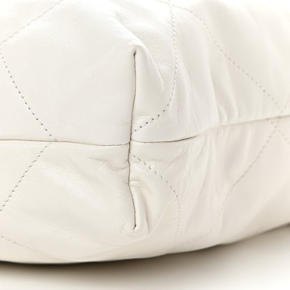 Chanel Shiny Calfskin Quilted Chanel 22 White 11 of 12