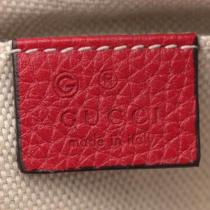 Gucci Pebbled Calfskin Small Soho Disco Bag Vibrant Red 6 of 12