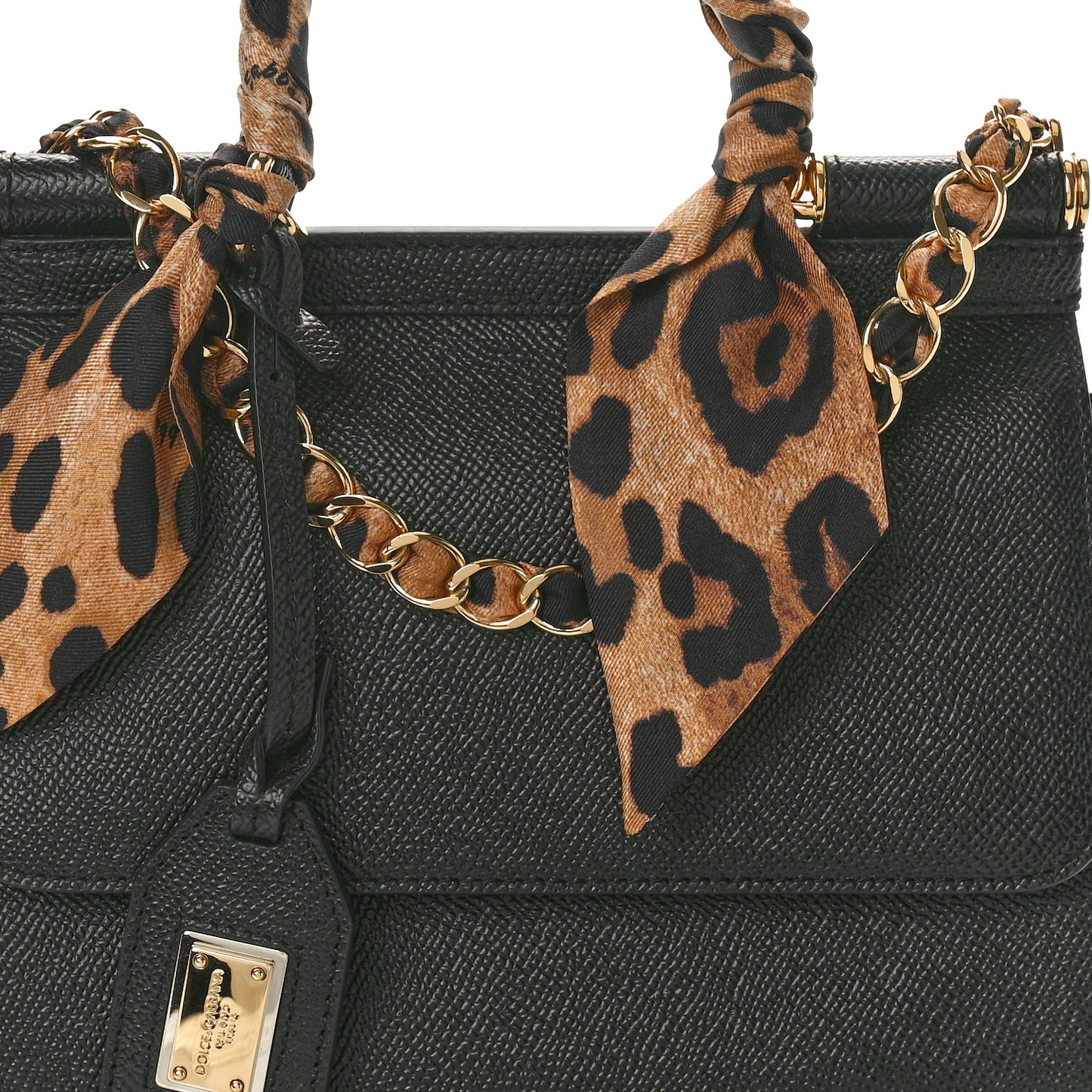 Dauphine Small Miss Sicily Satchel With Scarf Black
