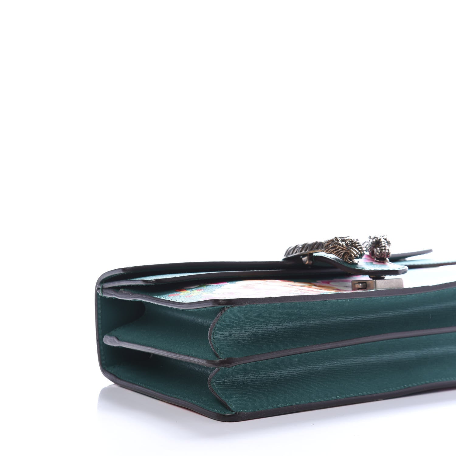 Gucci Calfskin Blooms Print Small Dionysus Shoulder Bag Bright Emerald Multicolor 6 of 11