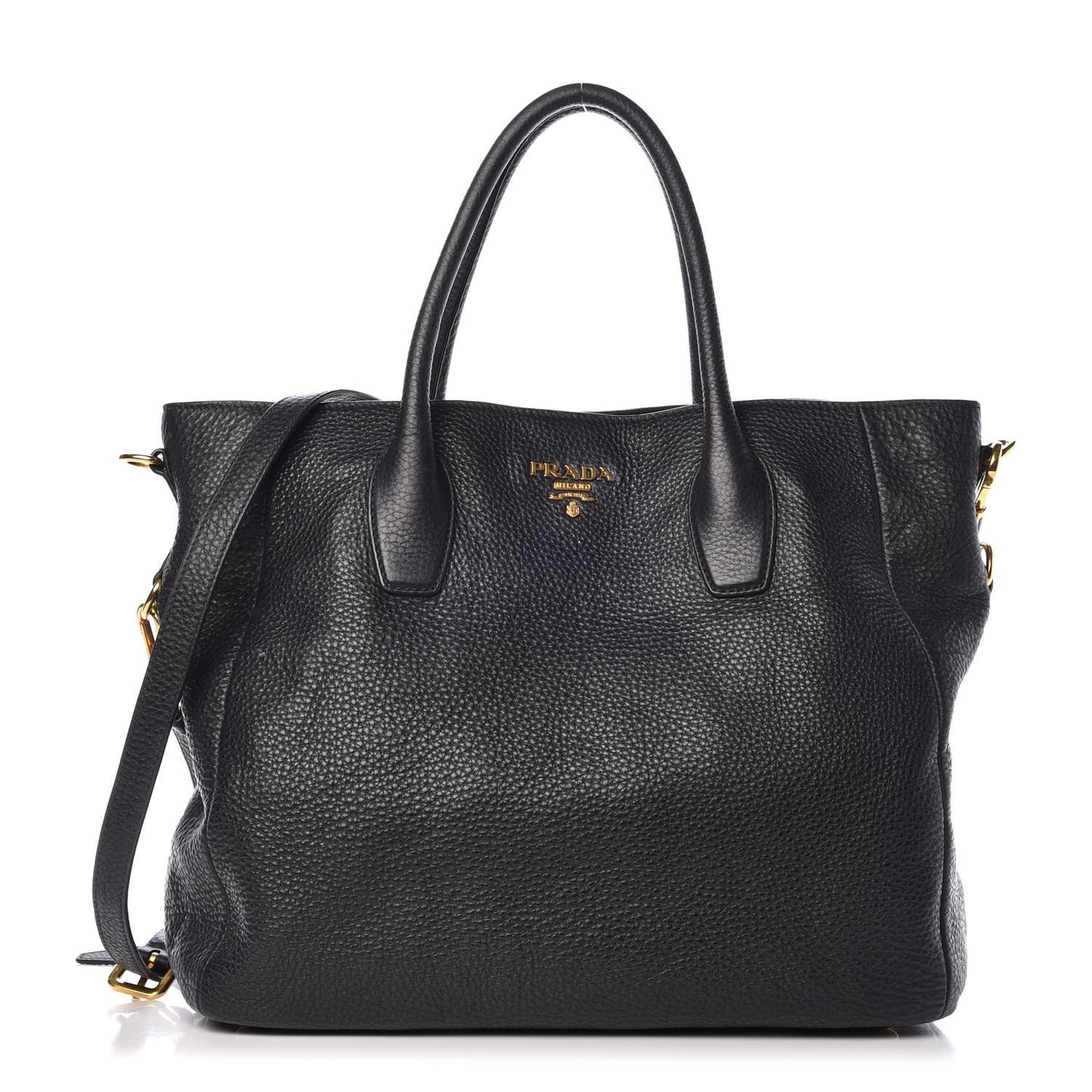 Vitello Daino Tote Black