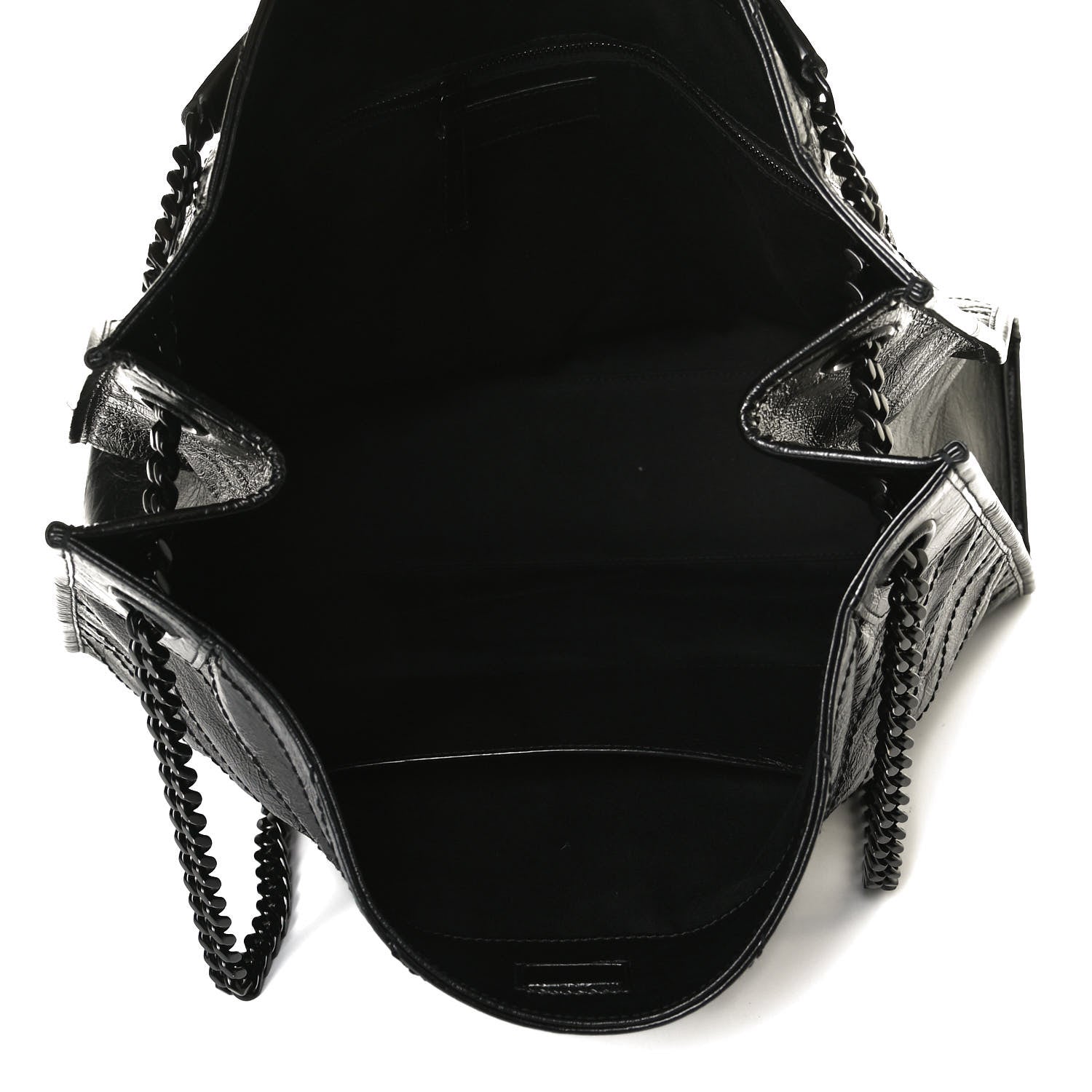 Saint Laurent Crinkled Calfskin Matelasse Monogram Large Niki Shopper Tote Black 5 of 16