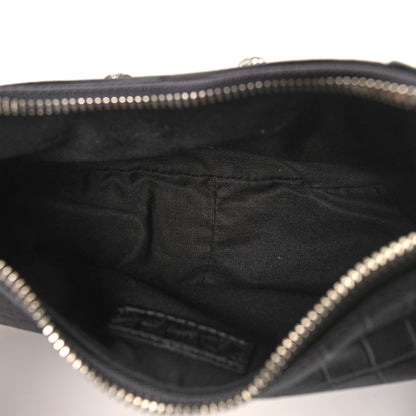 Balenciaga Extra Supple Calfskin Crystal Crocodile Embossed Le Cagole Shoulder Bag XS Gunmetal 6 of 11
