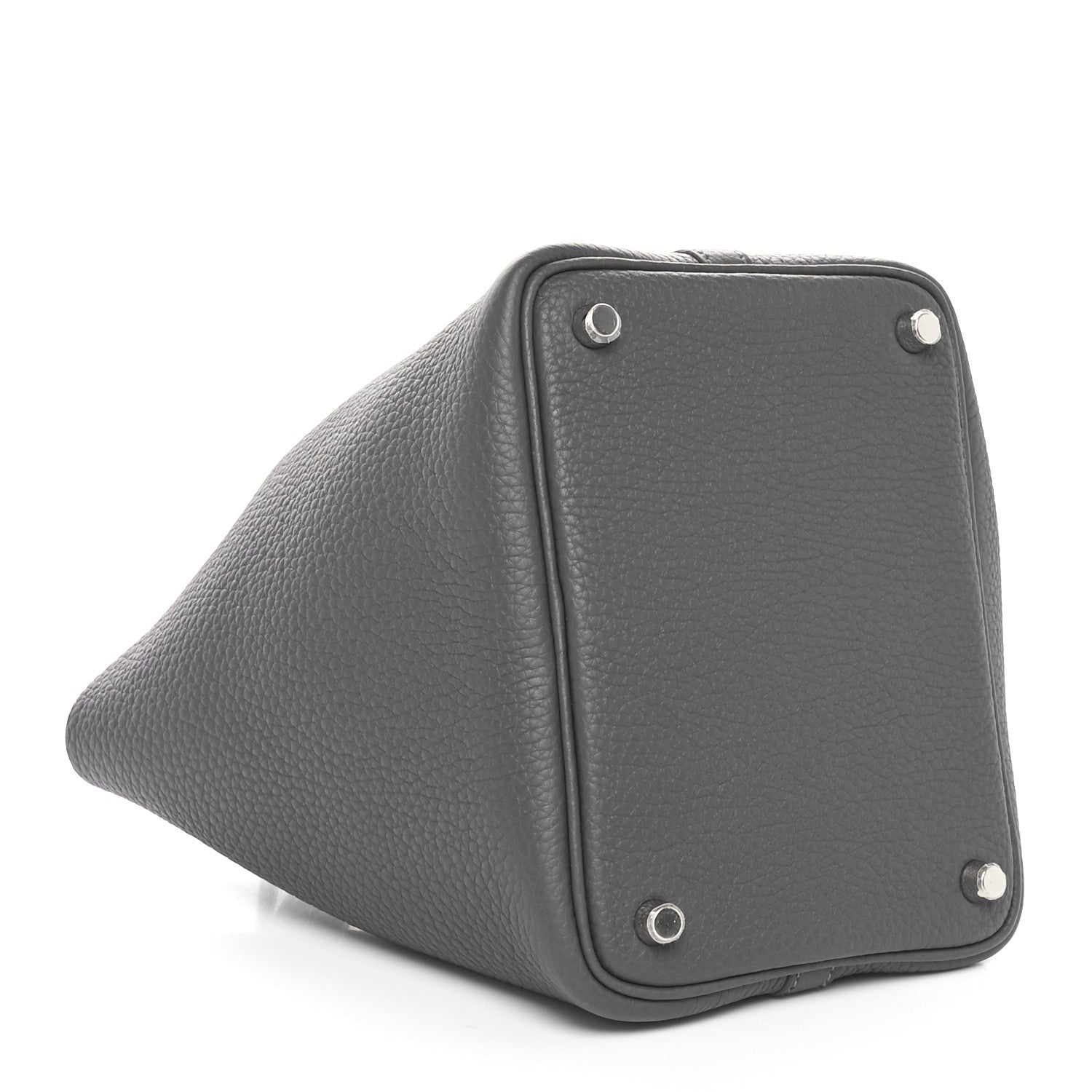 Hermes Taurillon Clemence Picotin Lock 18 PM Gris Meyer 4 of 11