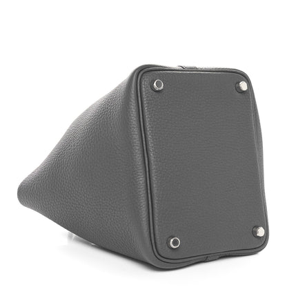 Hermes Taurillon Clemence Picotin Lock 18 PM Gris Meyer 4 of 11