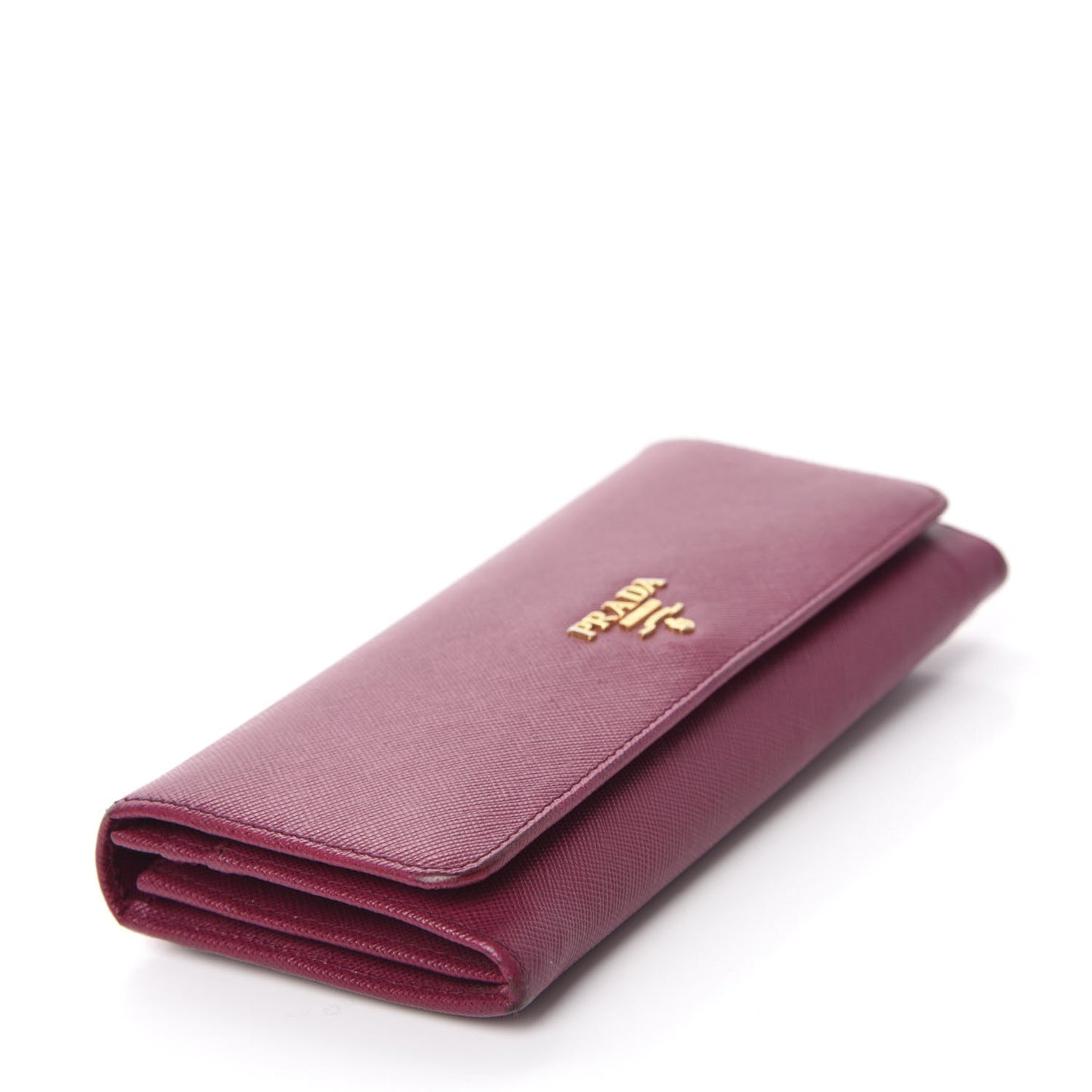 Saffiano Metal Continental Flap Wallet Ametista