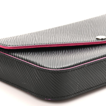 Louis Vuitton Epi Pochette Felicie Black Hot Pink 9 of 11