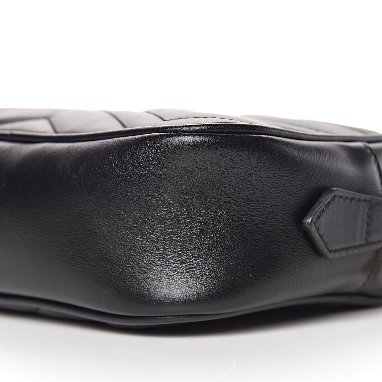 Calfskin Matelasse Mini GG Marmont Chain Shoulder Bag Black