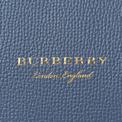 Burberry Derby Calfskin House Check Medium Camberley Slate Blue 7 of 9