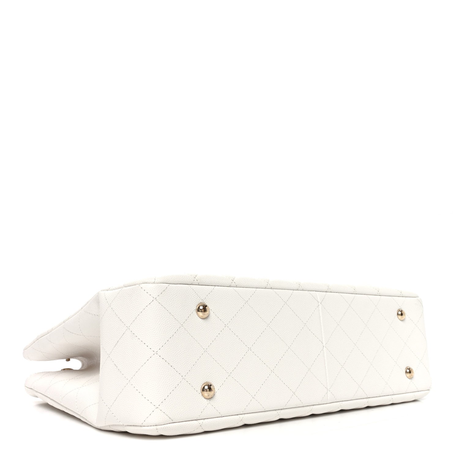 Chanel Caviar Quilted Large Classic Shopping Tote White 4 of 10